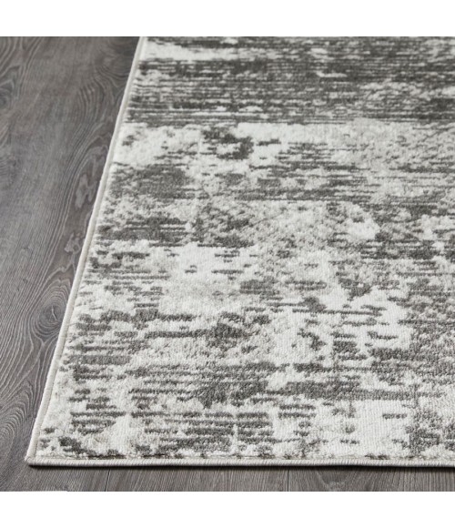 Loomaknoti Rhane Afrey Gray/Cream Rug ER008 6 ft. 7” X 9 ft. 2” Rectangle - Rugs Town Loomaknoti Rhane Afrey Gray/Cream ER008 6 ft. 7” X 9 ft. 2” Rectangle Rug