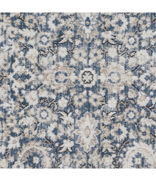 Loomaknoti Kehleigh Otindas Blue/Cream EK010 9 ft. 10 in. X 12 ft. 10 in. Rectangle Rug