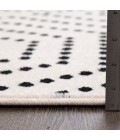 Loomaknoti Tecopa Kaharie White/Black Rug ETR21WBK08 2 ft. 3 in. X 3 ft. Rectangle - Rugs Town Loomaknoti Tecopa Kaharie White/Black ETR21WBK08 2 ft. 3 in. X 3 ft. Rectangle Rug