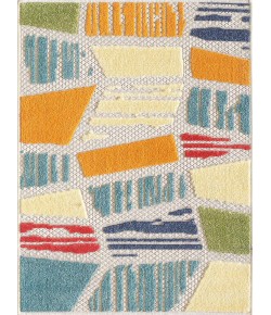 Central Oriental Fontana Parkia Cream Area Rug 2 ft. 2 in. X 3 ft. Rectangle