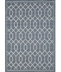 Loomaknoti Breyleigh Chendler Blue/Cream EB001 5 ft. 3 in. X 7 ft. 3 in. Rectangle Rug
