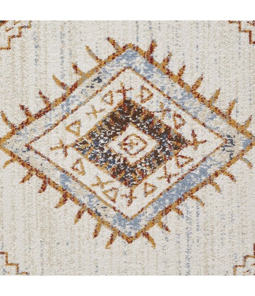 Loomaknoti Alsbrooke Temarnie Cream/Beige EA007 6 ft. 7 in. X 9 ft. 2 in. Rectangle Rug