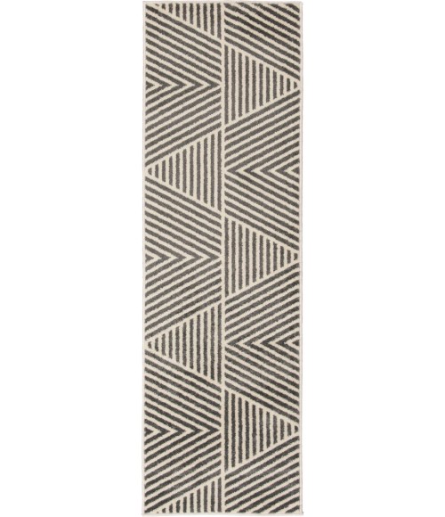 Loomaknoti Tecopa Symenia Gray/White Rug ETR10GRW12 2 ft. X 6 ft. 7” Rectangle - Rugs Town Loomaknoti Tecopa Symenia Gray/White ETR10GRW12 2 ft. X 6 ft. 7” Rectangle Rug