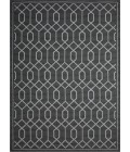 Loomaknoti Breyleigh Chendler Gray/Gray EB001 6 ft. 7 in. X 9 ft. 2 in. Rectangle Rug