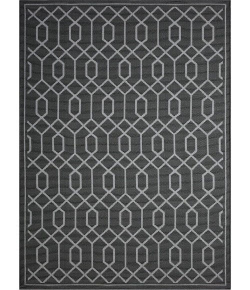 Loomaknoti Breyleigh Chendler Gray/Gray EB001 6 ft. 7 in. X 9 ft. 2 in. Rectangle Rug