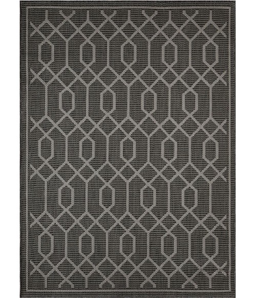 Loomaknoti Breyleigh Chendler Gray/Gray EB001 5 ft. 3 in. X 7 ft. 3 in. Rectangle Rug