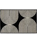 Loomaknoti Tecopa Milburm Black/White Rug ETR05BLW20 3 ft. 3” X 5 ft. 3” Rectangle - Rugs Town Loomaknoti Tecopa Milburm Black/White ETR05BLW20 3 ft. 3” X 5 ft. 3” Rectangle Rug