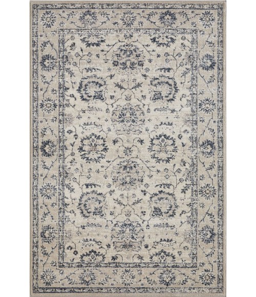 Loomaknoti Malanie Corlia Cream/Gray Rug EM005 2 ft. X 3 ft. Rectangle - Rugs Town Loomaknoti Malanie Corlia Cream/Gray EM005 2 ft. X 3 ft. Rectangle Rug