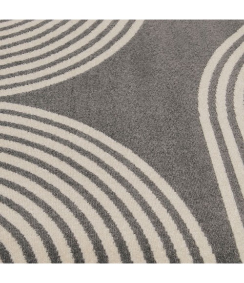 Loomaknoti Tecopa Milburm Gray/White Rug ETR05GRW12 2 ft. X 6 ft. 7” Rectangle - Rugs Town Loomaknoti Tecopa Milburm Gray/White ETR05GRW12 2 ft. X 6 ft. 7” Rectangle Rug