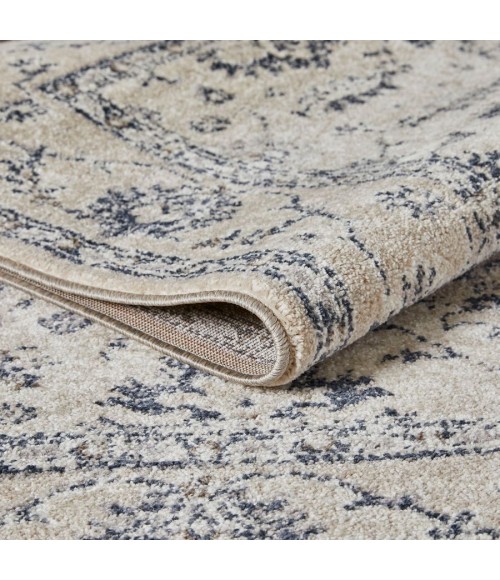 Loomaknoti Malanie Corlia Cream/Gray Rug EM005 2 ft. X 3 ft. Rectangle - Rugs Town Loomaknoti Malanie Corlia Cream/Gray EM005 2 ft. X 3 ft. Rectangle Rug