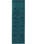 Loomaknoti Tecopa Kaharie Teal/White ETR21TEW12 2 ft. 3 in. X 7 ft. 6 in. Rectangle Rug