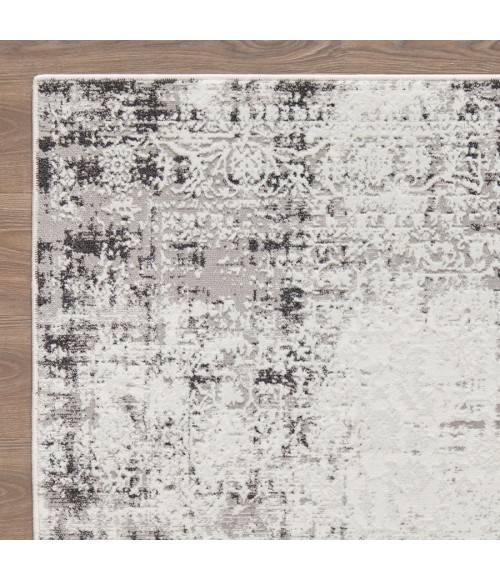 Loomaknoti Aysal Athna Gray/Cream EAY003 4 ft. X 6 ft. Rectangle Rug