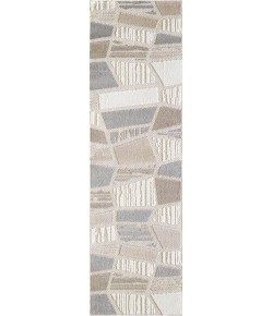 Central Oriental Fontana Hadia Cream Area Rug 2 ft. 2 in. X 7 ft. 6 in. Rectangle