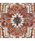 Loomaknoti Alsbrooke Zailorn Orange/Red EA006 6 ft. 7 in. X 9 ft. 2 in. Rectangle Rug