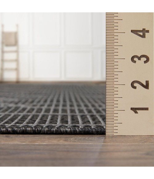 Loomaknoti Breyleigh Chendler Gray/Gray EB001 5 ft. 3 in. X 7 ft. 3 in. Rectangle Rug