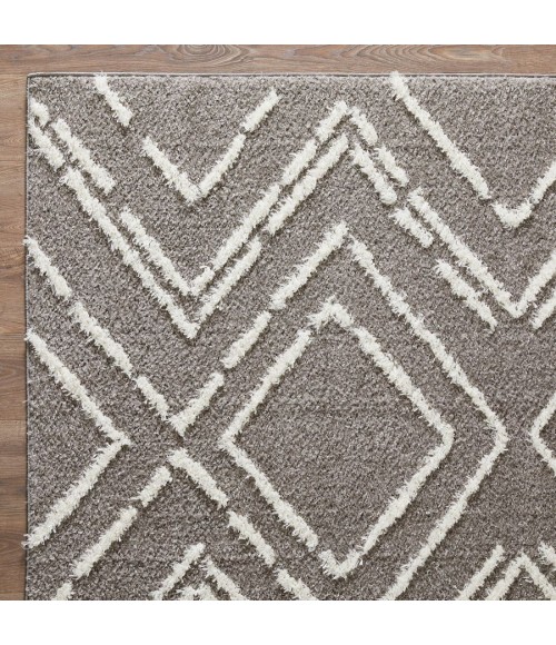 Loomaknoti Vemoa Armeley Gray/Cream EV004 7 ft. 10 in. X 9 ft. 10 in. Rectangle Rug