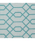 Loomaknoti Breyleigh Chendler Cream/Blue EB001 5 ft. 3 in. X 7 ft. 3 in. Rectangle Rug