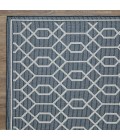 Loomaknoti Breyleigh Chendler Blue/Cream EB001 5 ft. 3 in. X 7 ft. 3 in. Rectangle Rug
