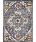 Loomaknoti Alsbrooke Zailorn Blue/Cream EA006 5 ft. 3 in. X 7 ft. 3 in. Rectangle Rug