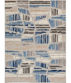 Central Oriental Fontana Hadrian Gray Area Rug 6 ft. 7 in. X 9 ft. 2 in. Rectangle