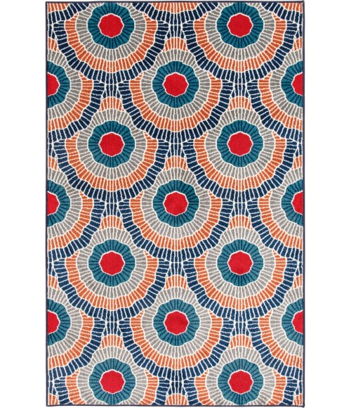 Loomaknoti Tecopa Ferley Blue/Red Rug ETR04BRE85 9 ft. 10 in. X 12 ft. 10 in. Rectangle - Rugs Town Loomaknoti Tecopa Ferley Blue/Red ETR04BRE85 9 ft. 10 in. X 12 ft. 10 in. Rectangle Rug