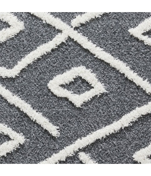 Loomaknoti Vemoa Avonako Blue/Cream EV003 3 ft. 3” X 5 ft. 3” Rectangle Rug