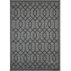 Loomaknoti Breyleigh Chendler Gray/Gray EB001 5 ft. 3 in. X 7 ft. 3 in. Rectangle Rug