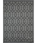 Loomaknoti Breyleigh Chendler Gray/Gray EB001 5 ft. 3 in. X 7 ft. 3 in. Rectangle Rug