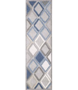 Central Oriental Fontana Parlan Gray Area Rug 2 ft. 2 in. X 7 ft. 6 in. Rectangle