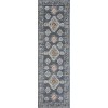 Loomaknoti Alsbrooke Temarnie Blue/Cream EA007 2 ft. X 6 ft. 7 in. Rectangle Rug