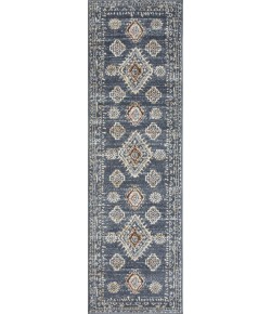 Loomaknoti Alsbrooke Temarnie Blue/Cream EA007 2 ft. X 6 ft. 7 in. Rectangle Rug