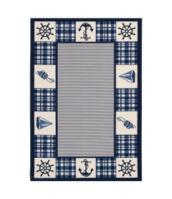 Central Oriental Tribut Anchorplaid Na Area Rug 5 ft. X 7 ft. 3 in. Rectangle
