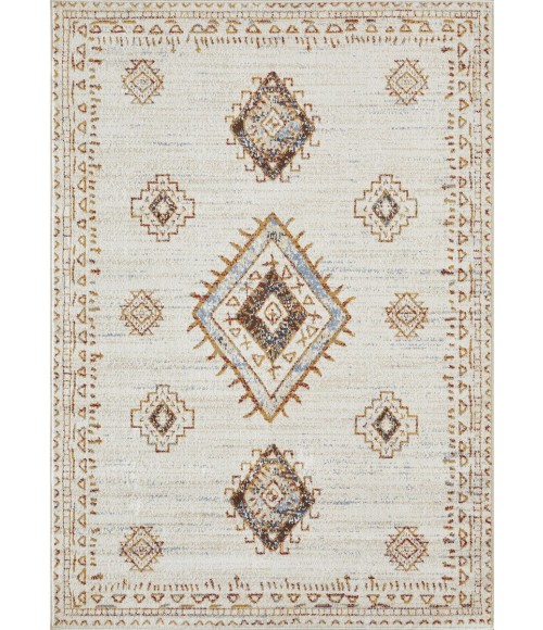 Loomaknoti Alsbrooke Temarnie Cream/Beige EA007 5 ft. 3 in. X 7 ft. 3 in. Rectangle Rug