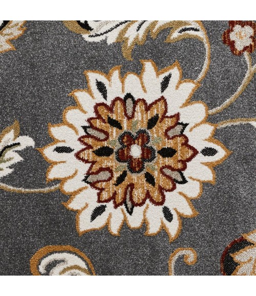 Loomaknoti Ohanzah Ostorn Gray/Cream EOK003 3 ft. 3 in. X 5 ft. 3 in. Rectangle Rug