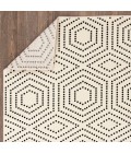 Loomaknoti Tecopa Kaharie White/Black Rug ETR21WBK08 2 ft. 3 in. X 3 ft. Rectangle - Rugs Town Loomaknoti Tecopa Kaharie White/Black ETR21WBK08 2 ft. 3 in. X 3 ft. Rectangle Rug