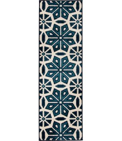 Loomaknoti Tecopa Vensley Blue/White ETR14BWH12 2 ft. X 6 ft. 7 in. Rectangle Rug