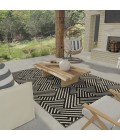 Loomaknoti Tecopa Trenten Black/White Rug ETR12BLW50 4 ft. X 6 ft. Rectangle - Rugs Town Loomaknoti Tecopa Trenten Black/White ETR12BLW50 4 ft. X 6 ft. Rectangle Rug