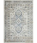 Loomaknoti Kehleigh Awester Cream/Blue EK018 4 ft. X 6 ft. Rectangle Rug