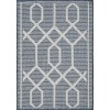 Loomaknoti Breyleigh Chendler Blue/Cream EB001 2 ft. X 3 ft. Rectangle Rug
