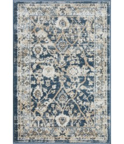 Loomaknoti Kehleigh Oviel Blue/Cream EK013 2 ft. X 3 ft. Rectangle Rug