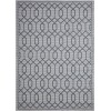 Loomaknoti Breyleigh Chendler Cream/Blue EB001 9 ft. 10 in. X 12 ft. 10 in. Rectangle Rug