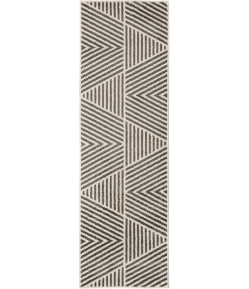 Loomaknoti Tecopa Symenia Gray/White Rug ETR10GRW12 2 ft. X 6 ft. 7” Rectangle - Rugs Town Loomaknoti Tecopa Symenia Gray/White ETR10GRW12 2 ft. X 6 ft. 7” Rectangle Rug