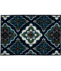 Loomaknoti Tecopa Turberry Blue/White Rug ETR16BWH08 2 ft. X 3 ft. Rectangle - Rugs Town Loomaknoti Tecopa Turberry Blue/White ETR16BWH08 2 ft. X 3 ft. Rectangle Rug