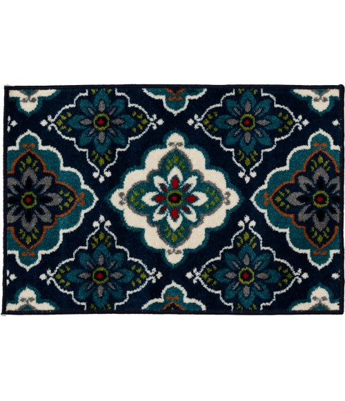 Loomaknoti Tecopa Turberry Blue/White Rug ETR16BWH08 2 ft. X 3 ft. Rectangle - Rugs Town Loomaknoti Tecopa Turberry Blue/White ETR16BWH08 2 ft. X 3 ft. Rectangle Rug