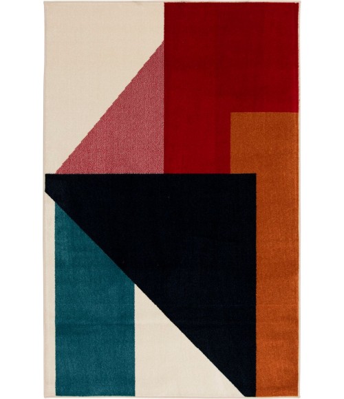 Loomaknoti Tecopa Trimvora Blue/White ETR19BWH65 7 ft. 10 in. X 9 ft. 10 in. Rectangle Rug