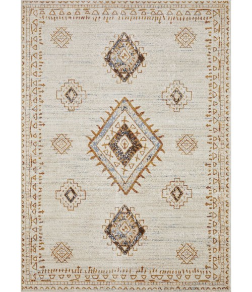 Loomaknoti Alsbrooke Temarnie Cream/Beige EA007 6 ft. 7 in. X 9 ft. 2 in. Rectangle Rug
