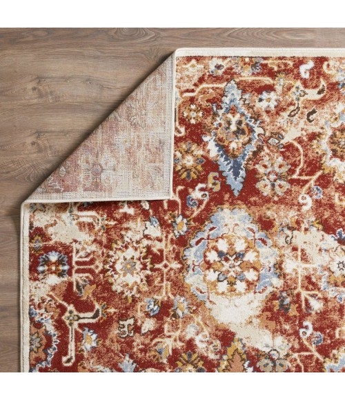 Loomaknoti Alsbrooke Amibell Orange/Red EA002 9 ft. 10 in. X 12 ft. 10 in. Rectangle Rug