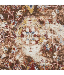 Loomaknoti Alsbrooke Amibell Brown/Red EA002 9 ft. 10 in. X 12 ft. 10 in. Rectangle Rug