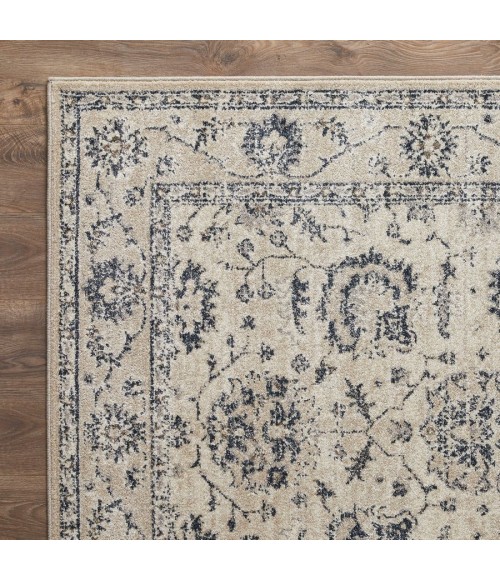 Loomaknoti Malanie Corlia Cream/Gray Rug EM005 2 ft. X 3 ft. Rectangle - Rugs Town Loomaknoti Malanie Corlia Cream/Gray EM005 2 ft. X 3 ft. Rectangle Rug
