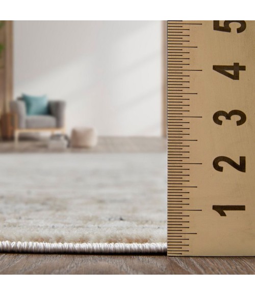Loomaknoti Kehleigh Avalie Cream/Beige EK017 5 ft. 3 in. X 7 ft. 3 in. Rectangle Rug